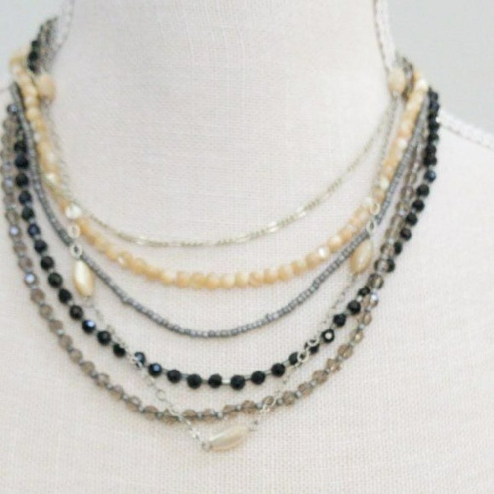 Multi Strand Necklace Makes Great Gift